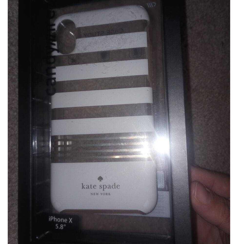 IPhone X Kate Spade Phone Case Neutral Minimalist Hard Case‎ NIB New